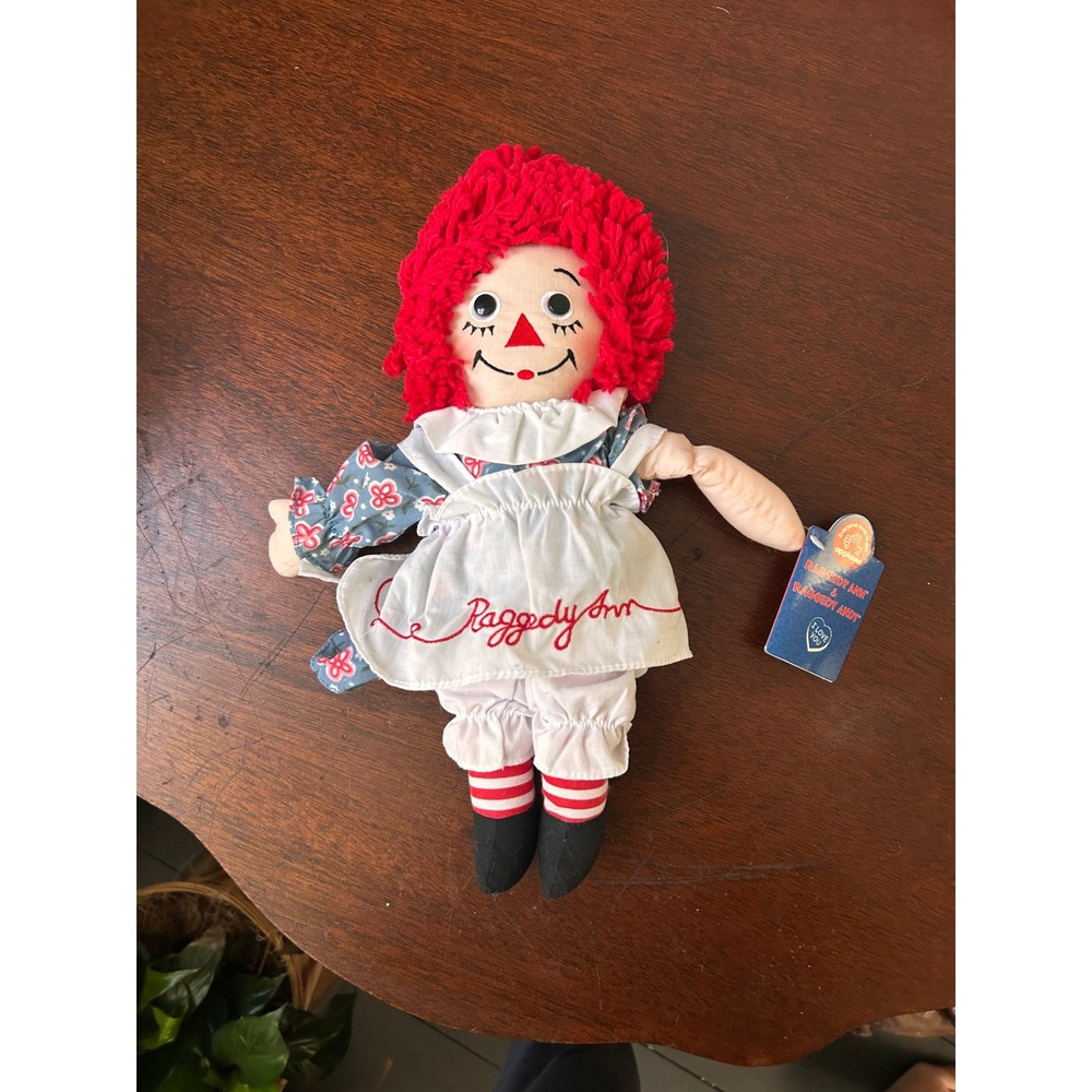 Hasbro Applause Raggedy Ann 12 Inch Plush Doll Blue Floral Dress NWT 16712